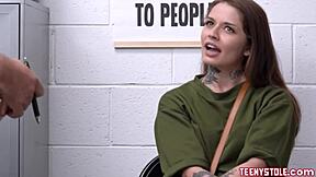 Tattooed redhead vanessa vega gets banged by officer after shoplifting