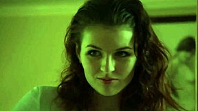 Why no panties under black stockings while she touches herself in mirror?