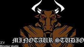 New minotaur whore takes big black cock anal