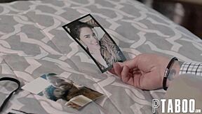 Petite teen smiles for camera while getting blowjob from Johnny Goodluck, POV