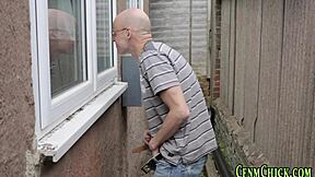 Busty Clothed Teen CREAMS Hard in Wild Handjob Scene