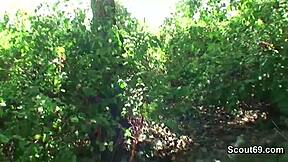 two boys try to seduce a stranger girl in the park for some money, but she resists