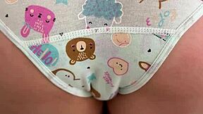 feeling the thrill, babe monroe spanks her petite body and plays with feet in cute costume