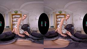 Vrhush Kinuski Gives Her Man a Worthwhile Filming Experience in Stockings