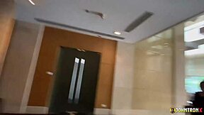 Asian Maid Begs Me to Cum Inside Her Pussy in Doggystyle Creampie