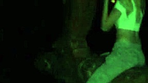 How does Lana Rey dare to go naked in public for hardcore outdoor action?