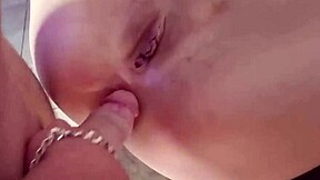 just slammed my two sluts in their tight holes to see their faces, then made them taste it