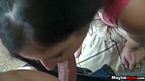 Filming girlfriend Sarah Vixen's first anal experience outdoors in pov