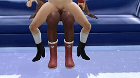 Sabrina Carpenter's Christmas Anal With Monster Cock