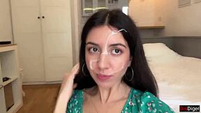 If you lose the game, you will have to walk with cum on your face in public