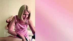 Russian Blonde Handles Cock Like a Pro. She Made Him Cum Hard in Dirty California Nurse Play!