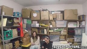 Teen shoplifting suspects fuck cop for freedom