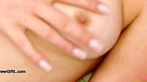 Fresh-Faced Blonde Strips Naked for Close-Up