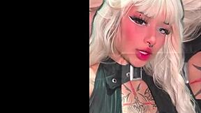 Emily Sinner, Goth Emo Latina, Addicted to Sucking Big Cock in Colombia Casting