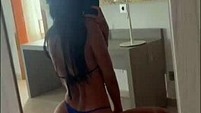 I tightened my dress, tempting my roommate to fuck me in the shower