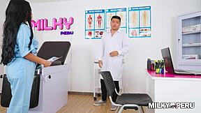 naughty nurse bangs perverted doctor on her first day at work