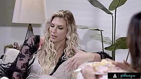 i'm sexy asian teen 18+ alexia anders smashing with my stepmom's cougar bestie on my birthday, girlsway