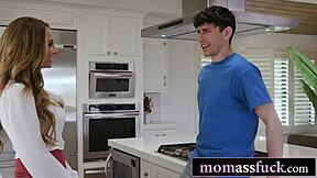 horny stepson finally fucks hot stepmom's ass