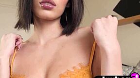 Seductive big ass latina teen snaxychann posing naked after busty fernanda pacheco. 😏 Lingerie model in erotic softcore scene.