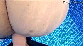 MILF loves rough fucking in water.