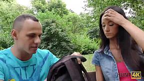 Hunt4k sells his girlfriend for money in hidden spots.