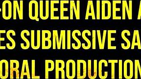 Aiden Ashley Dominates Sadie's Cunt with Strap-On in Lesbian Play