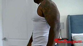 Step dad passionately fucks teen ebony with big black cock