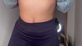 Is This Sexy Brazilian Girl Fingering Her Wet Pussy In The Bathroom?