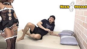 desi maid rims master's dirty ass to get fucked