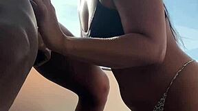 Cute girl tries cock for the first time with amateur couple 😍