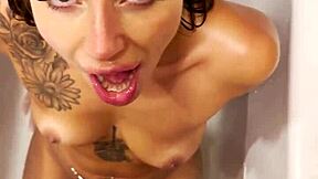 sisi rose sucks fucks then drinks my piss