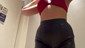 unbelievable public masturbation by young teen with shaved pussy 😲