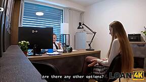 Loan4k: Stanley Johnson Seduces Young 18+ Client for Office Fuck