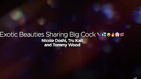 Nicole says, 'take my monster cock,' as they fuck in LA