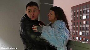 It seems someone spied on us fucking in the entrance so we continued at home screaming