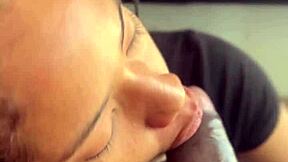 Blowjob POV with Huge BBC - Amateur Couple Nysdel Rocks!