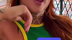 does this petite latina deepthroat your cock sloppy after casting?