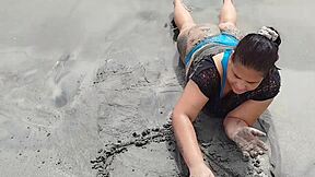 I saw this latina gordita with the biggest ass on the beach.