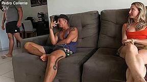 The naughty housewife hides her dirty deeds from her husband until caught