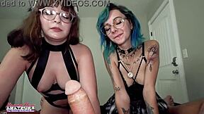 Exotic coed hotties inara and riri suck tits and wet pussy