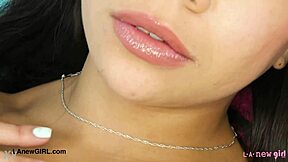 A gorgeous Latina beauty unveils her sexy body during an intimate massage session.