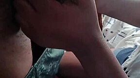 hot black girl toys with boyfriend’s hard dick while her petite 18+ ebony frame teases