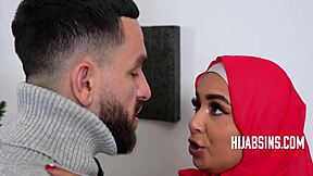 She Wears Hijab During Passionate Christmas Sex