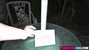 Step Brother and Sister Sneak a Public Park Fuck