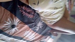 brunette with hard nipples and wet pussy does quick creampie