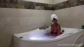 my stepnephew joins me in the shower while husband is away