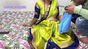 komol's shaved pussy gets explored by gent at home with beautyjan watching