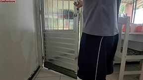 Neighbor Sends Stepdaughter For Eggs, Gets Rough Blowbang!