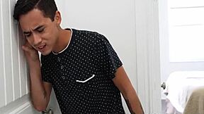 Horny Teen Sneaks Porn Time With Junior