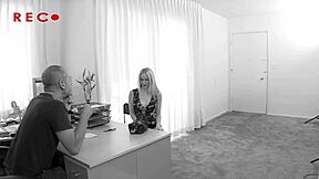 Tiny Blonde Kendi Handles Massive White Cock Hard!